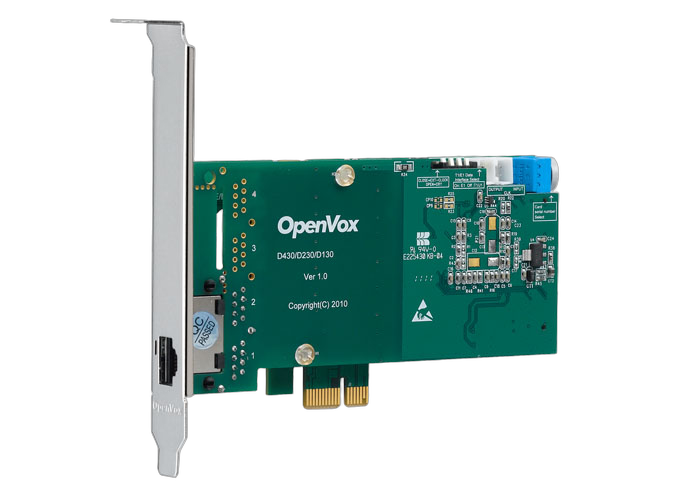 OpenVox D110E Single Port T1/E1 PCI Express Card Released