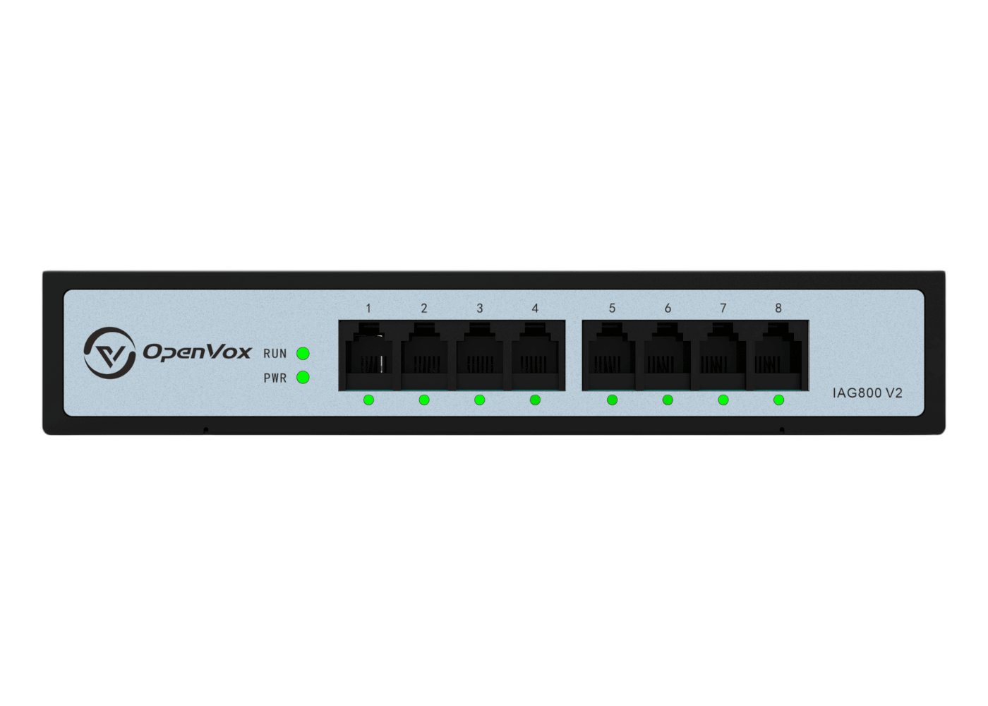 iAG800 V2 Series Analog VoIP Gateway front product view
