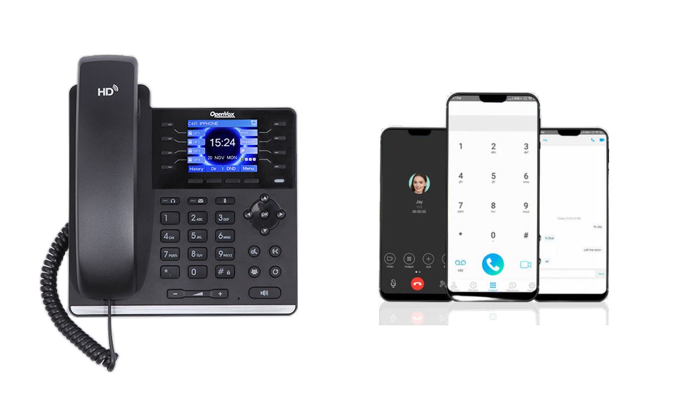 OpenVox C Series IP phone office network placement