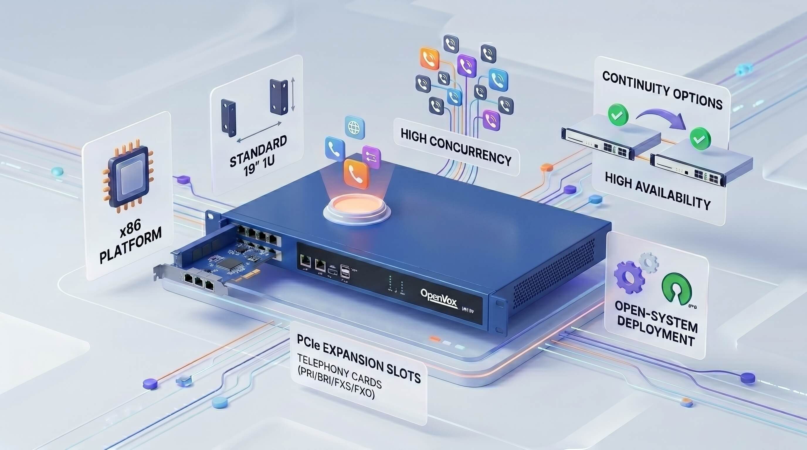OpenVox IX160(P) Enterprise Series IPPBX